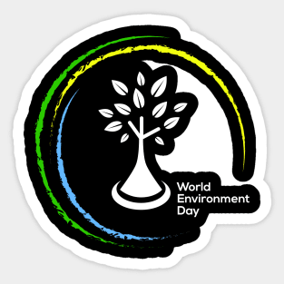 World Environment day poster Sticker